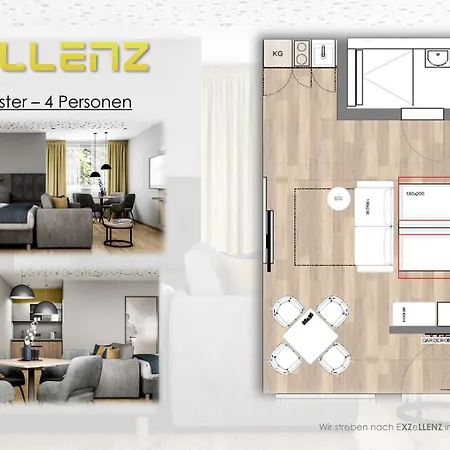 Apartment Xzllenz Traum Studio-apartment, Frei-parken, U-bahn, Kueche