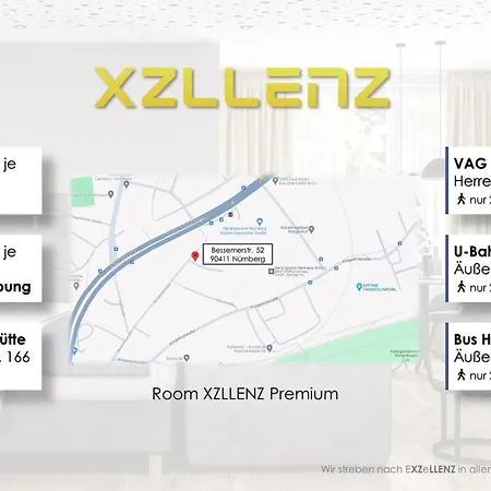 Διαμέρισμα Xzllenz Traum Studio-apartment, Frei-parken, U-bahn, Kueche Νυρεμβέργη