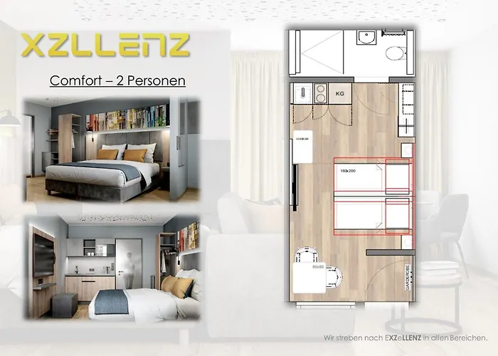شقة Xzllenz Traum Studio-apartment, Frei-parken, U-bahn, Kueche *