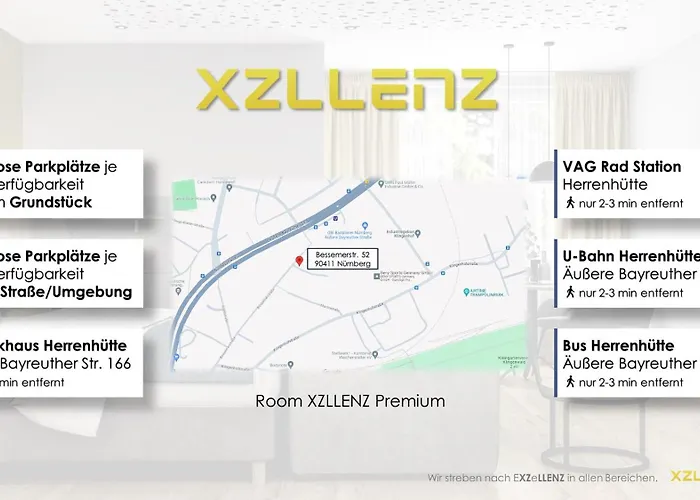 Apartament Xzllenz Traum Studio-apartment, Frei-parken, U-bahn, Kueche Norymberga